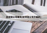 区块链公司曝光[区块链公司干嘛的]